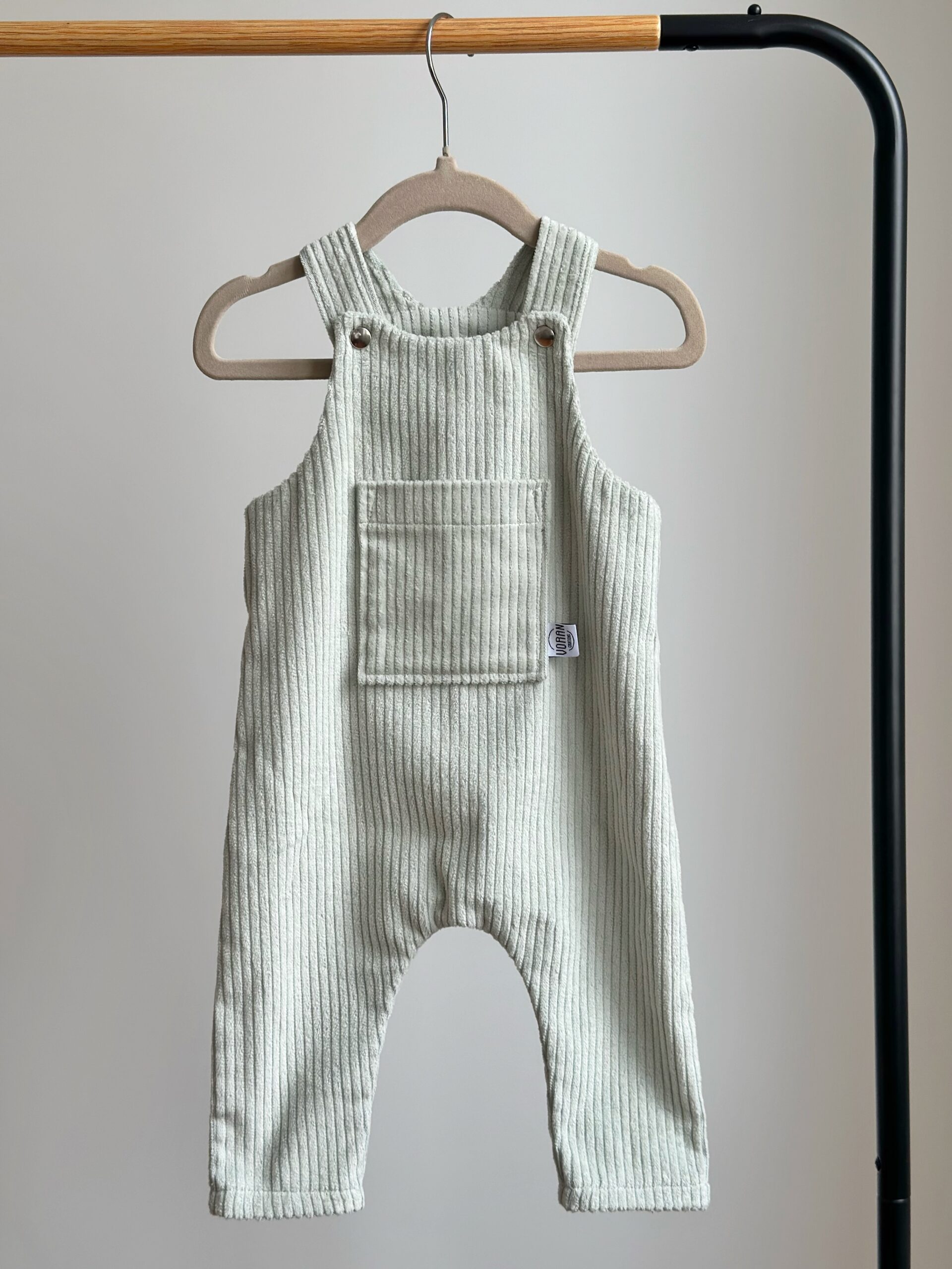 Ensemble Salopette En Velours Côtelé Fait Main Pour Poupée